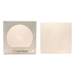 CoasterStone Accessories One Size / White/Beige Stone CoasterStone - Absorbent Single Stone Square Coaster