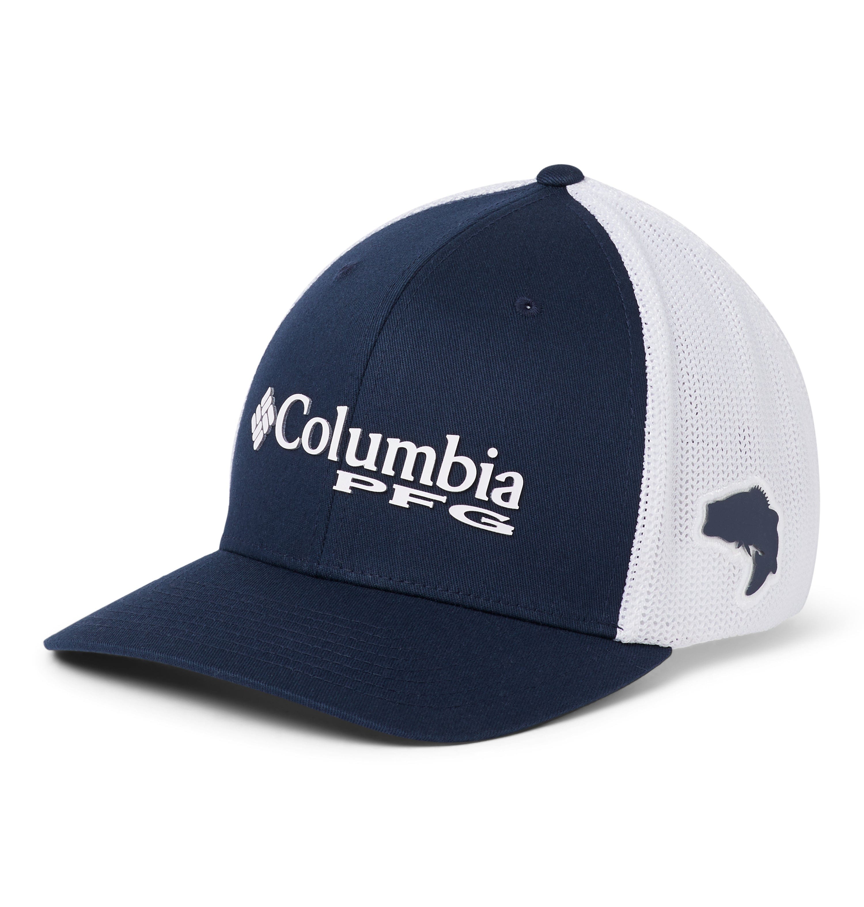 Columbia PFG Fish Flag Mesh Ball Cap - S/M - Black