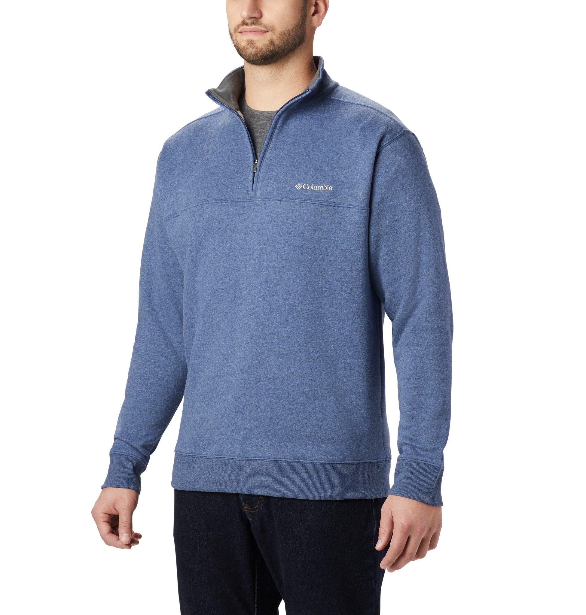 Columbia Men's PFG Uncharted Hoodie, Small, Bluebell Heather