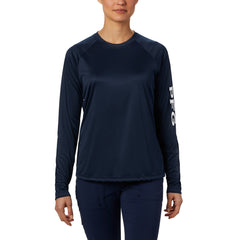 Columbia T-shirts XS / Collegiate Navy/White Columbia - Women’s PFG Tidal Tee™ II Long Sleeve Shirt