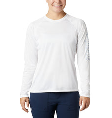 Columbia T-shirts XS / White/Cirrus Grey Columbia - Women’s PFG Tidal Tee™ II Long Sleeve Shirt