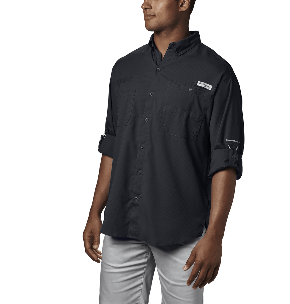 Columbia PFG Tamiami II Long Sleeve Shirt Black XL - American