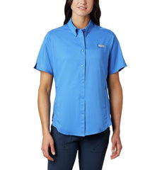 Columbia Woven Shirts S / Stormy Blue Columbia Women's Short Sleeve Tamiami II