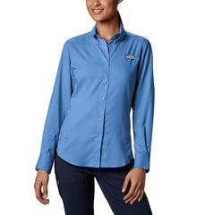 Columbia Woven Shirts XS / White Cap Blue Columbia - Women's PFG Tamiami™ Long Sleeve Shirt