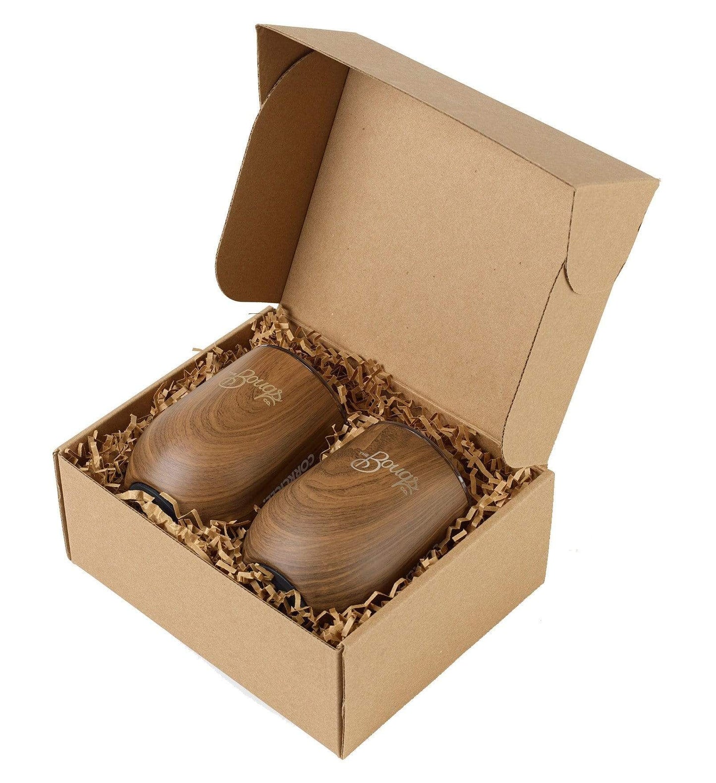 Corkcicle Accessories One Size / Walnut Corkcicle - Stemless Wine Cup Gift Set