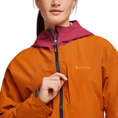 Womens orange outlet rain jacket