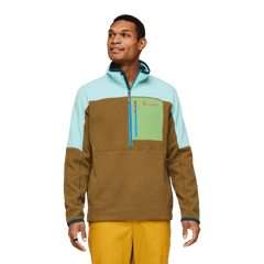 Cotopaxi Outerwear S / Sea Glass & Oak Cotopaxi - Men's Abrazo Half-Zip Fleece Jacket