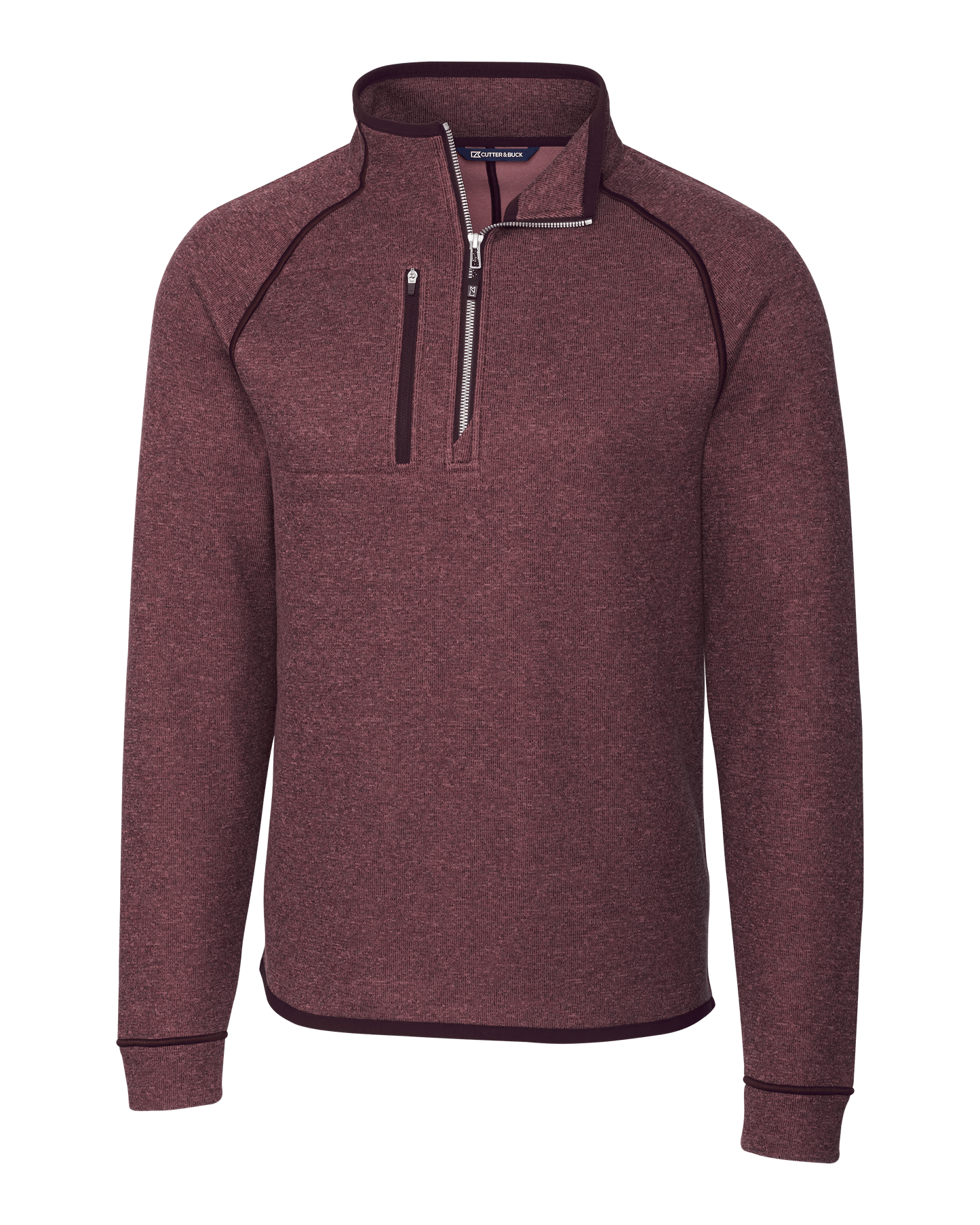 Cutter & Buck Fleece S / Bordeaux Heather Cutter & Buck - Men's Mainsail Half Zip