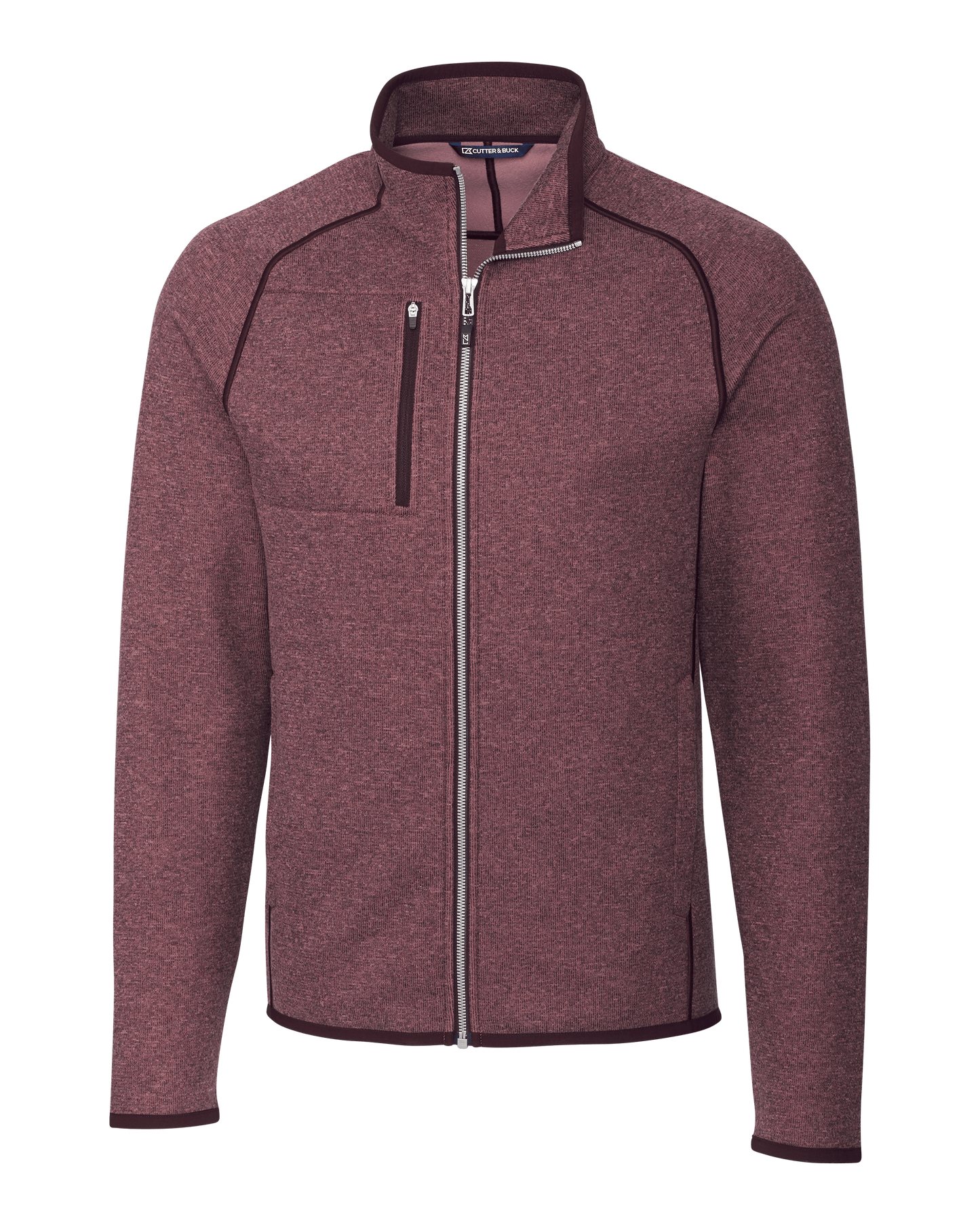 Cutter & Buck Fleece S / Bordeaux Heather Cutter & Buck - Men's Mainsail Jacket