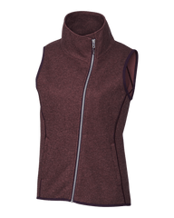 Cutter & Buck Fleece S / Bordeaux Heather Cutter & Buck - Women's Mainsail Vest