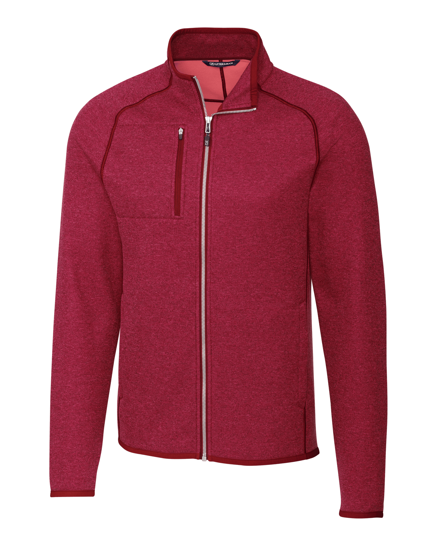 Cutter & Buck Fleece S / Cardinal Red Heather Cutter & Buck - Men's Mainsail Jacket