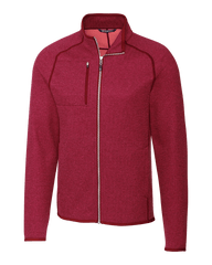 Cutter & Buck Fleece S / Cardinal Red Heather Cutter & Buck - Men's Mainsail Jacket