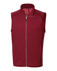 Cutter & Buck Fleece S / Cardinal Red Heather Cutter & Buck - Men's Mainsail Vest