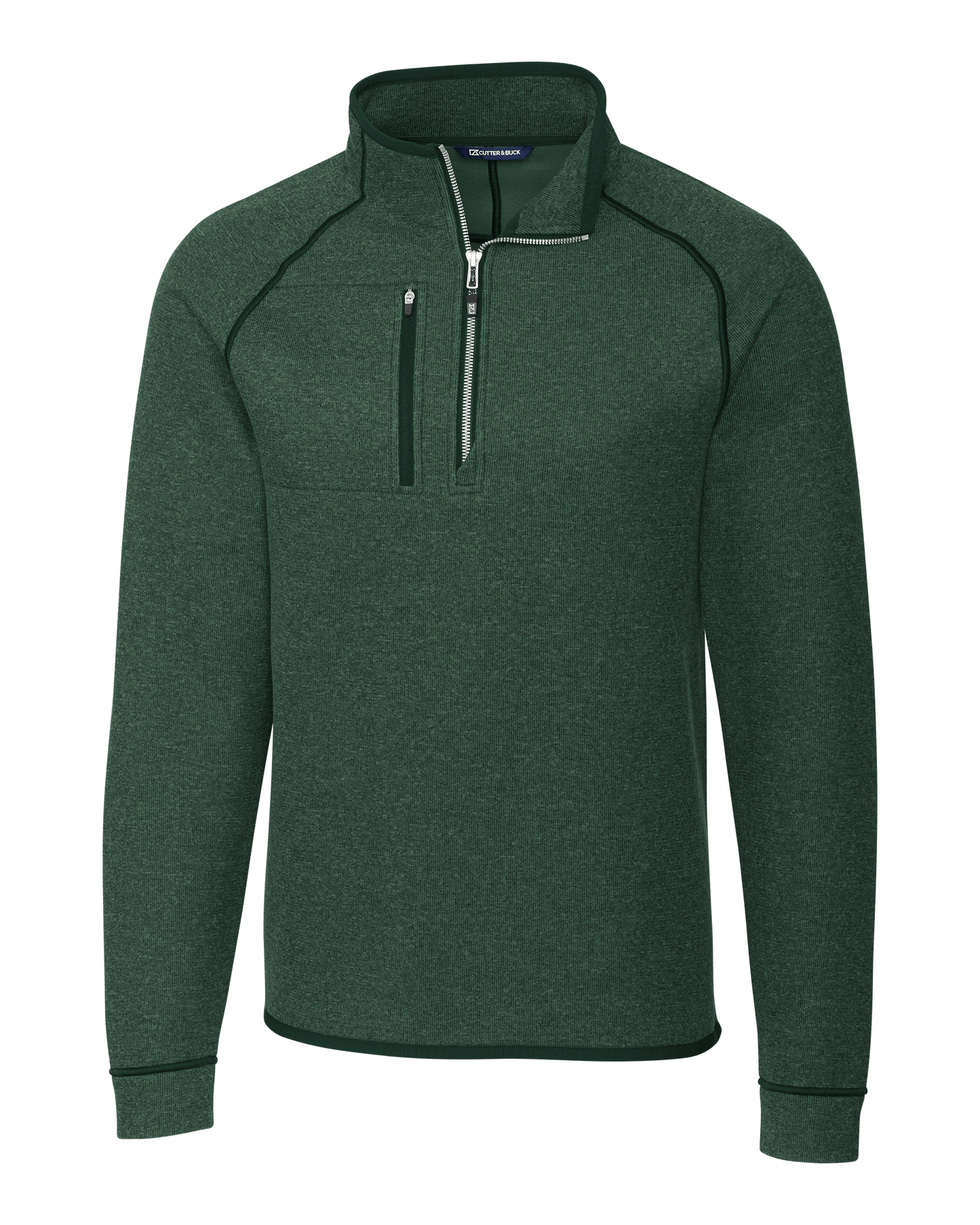 Cutter & Buck Fleece S / Hunter Heather Cutter & Buck - Men's Mainsail Half Zip