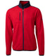 Cutter & Buck Fleece S / Red/Navy Blue Cutter & Buck - Men's Cascade Sherpa Fleece Jacket