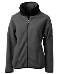 Cutter & Buck Fleece XS / Elemental Grey/Black Cutter & Buck - Women's Cascade Sherpa Fleece Jacket