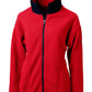 Cutter & Buck Fleece XS / Red/Navy Blue Cutter & Buck - Women's Cascade Sherpa Fleece Jacket