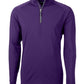 Cutter & Buck Layering S / College Purple Cutter & Buck - Men's Adapt Eco Knit Quarter Zip Pullover