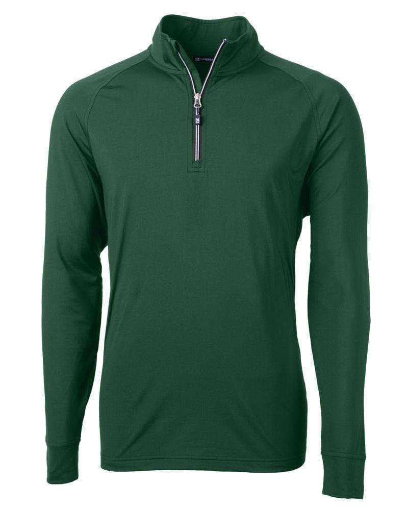 Cutter & Buck Layering S / Hunter Cutter & Buck - Men's Adapt Eco Knit Quarter Zip Pullover