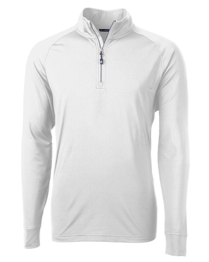 Cutter & Buck Layering S / White Cutter & Buck - Men's Adapt Eco Knit Quarter Zip Pullover