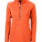 Cutter & Buck Layering XS / College Orange Cutter & Buck - Women's Adapt Eco Knit Half Zip Pullover