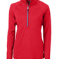Cutter & Buck Layering XS / Red Cutter & Buck - Women's Adapt Eco Knit Half Zip Pullover
