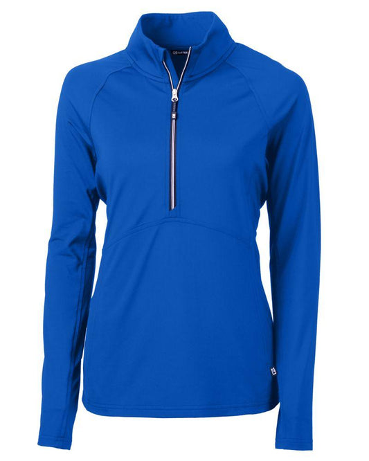 Cutter & Buck Layering XS / Tour Blue Cutter & Buck - Women's Adapt Eco Knit Half Zip Pullover