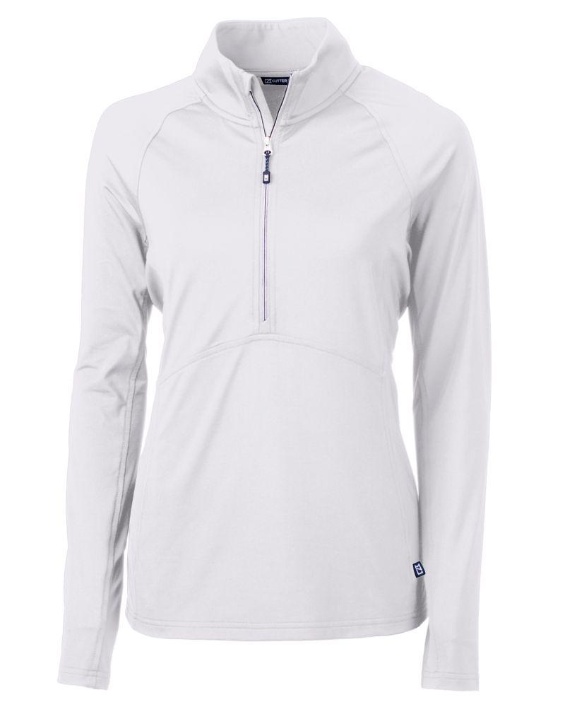 Cutter & Buck Layering XS / White Cutter & Buck - Women's Adapt Eco Knit Half Zip Pullover