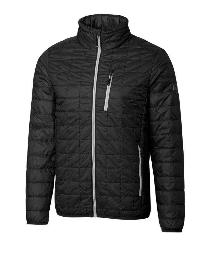 NWT! Cutter & Buck top Black PrimaLoft Quilted Full Zip Puffer Jacket XL