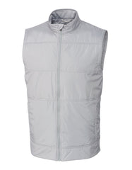 Cutter & Buck Outerwear S / Polished Cutter & Buck - Men's Stealth Hybrid Quilted Windbreaker Vest