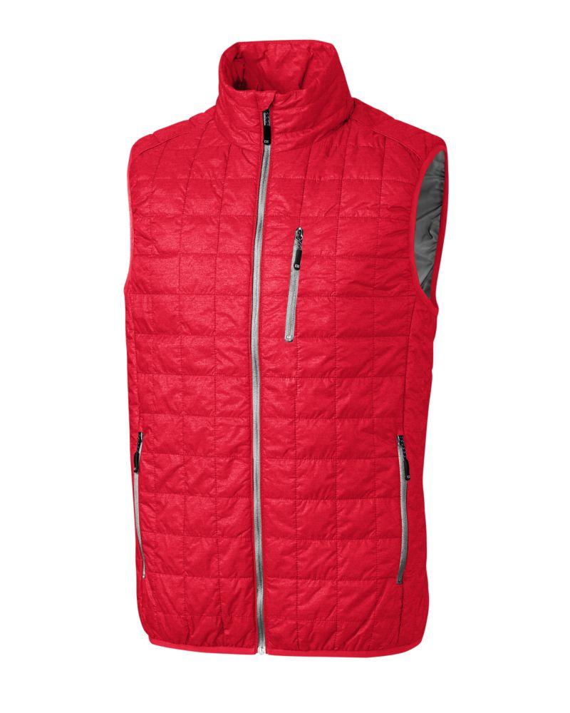 Cutter & Buck Outerwear S / Red Cutter & Buck - Men's Rainier PrimaLoft Eco Full Zip Vest