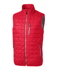 Cutter & Buck Outerwear S / Red Cutter & Buck - Men's Rainier PrimaLoft Eco Full Zip Vest