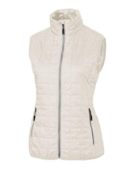 Cutter & Buck Outerwear XS / Coconut Cutter & Buck - Women's Rainier PrimaLoft Eco Full Zip Vest