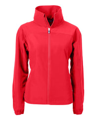 Cutter & Buck Outerwear XS / Red Cutter & Buck - Women's Charter Eco Recycled Full-Zip Jacket