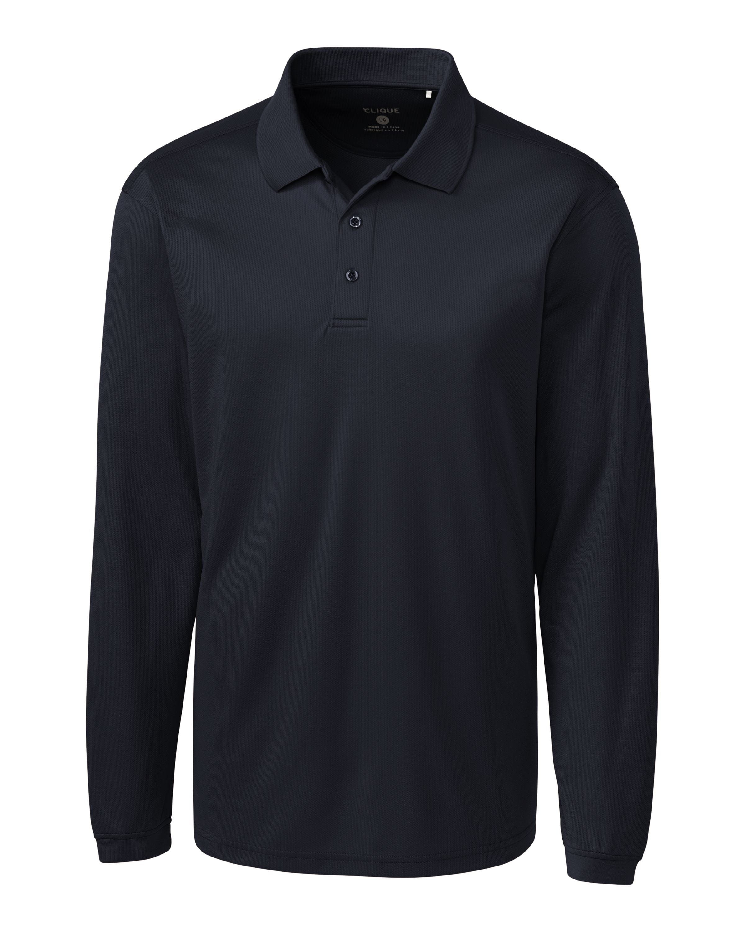 Clique by Cutter & Buck - Men's Ice Pique Long Sleeve Polo Threadfellows Clique by Cutter & Buck - Men's Ice Pique Long Sleeve Polo Threadfellows