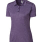 Cutter & Buck Polos XS / College Purple Heather Cutter & Buck - Clique Women's Charge Active Short Sleeve Polo