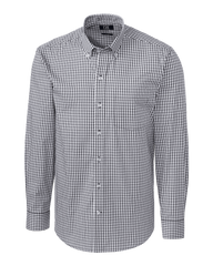 Cutter & Buck Woven Shirts S / Charcoal Cutter & Buck - Men's L/S Stretch Gingham