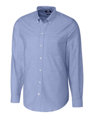 Cutter & Buck Woven Shirts S / French Blue Cutter & Buck - Men's L/S Stretch Oxford