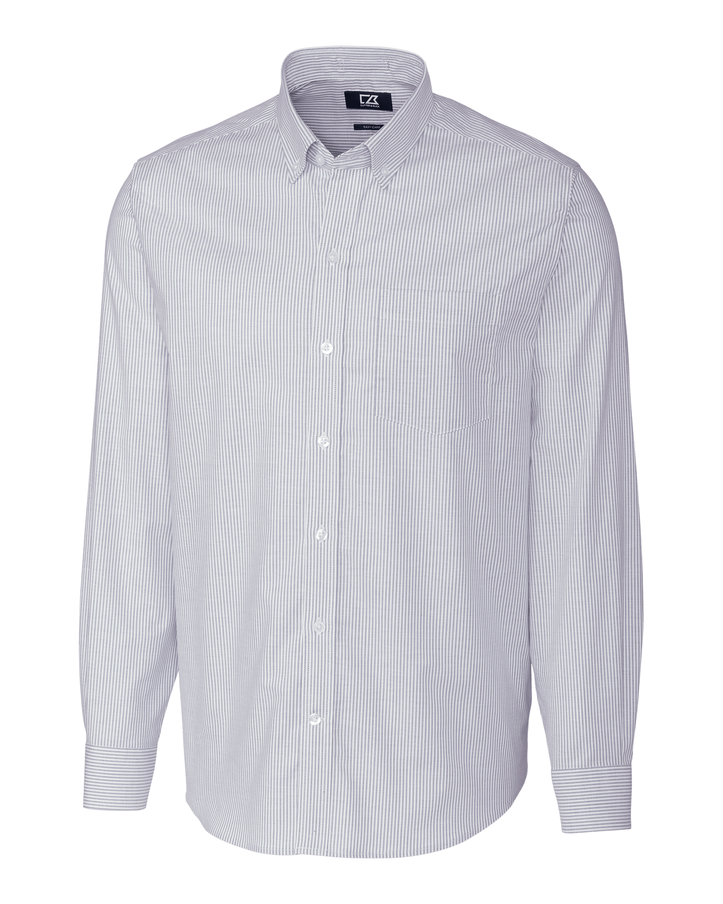 Cutter & Buck Woven Shirts S / Light Blue Cutter & Buck - Men's L/S Stretch Oxford Stripe