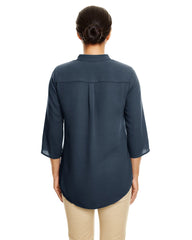 Devon & Jones Sweaters Devon & Jones - Women's Perfect Fit™ Three-Quarter Sleeve Crepe Tunic