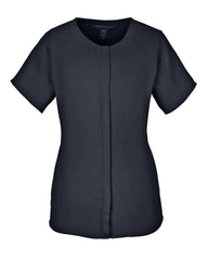 Devon & Jones Sweaters XS / BLACK Devon & Jones Perfect Fit™ Short Sleeve Crepe Blouse