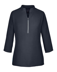 Devon & Jones Sweaters XS / BLACK Devon & Jones Perfect Fit™ Three-Quarter Sleeve Crepe Tunic