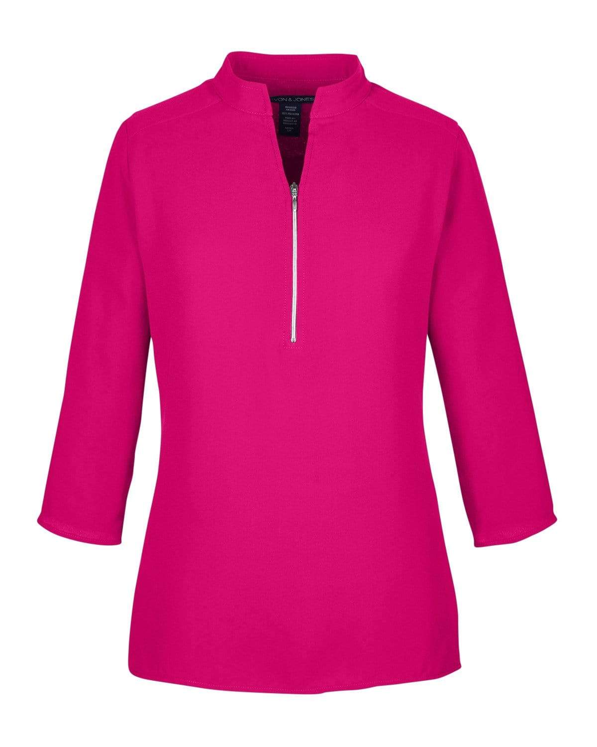 Devon & Jones Sweaters XS / Crown Raspberry Devon & Jones - Women's Perfect Fit™ Three-Quarter Sleeve Crepe Tunic