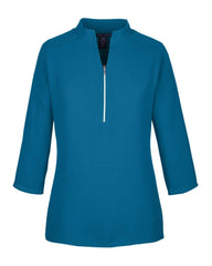 Devon & Jones Sweaters XS / DARK TEAL Devon & Jones Perfect Fit™ Three-Quarter Sleeve Crepe Tunic