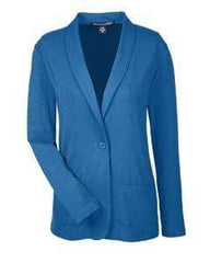 Devon & Jones Sweaters XS / FRENCH BLUE Devon & Jones Ladies' Perfect Fit™ Shawl Collar Cardigan