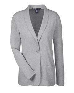 Devon & Jones Sweaters XS / GREY HEATHER Devon & Jones Ladies' Perfect Fit™ Shawl Collar Cardigan