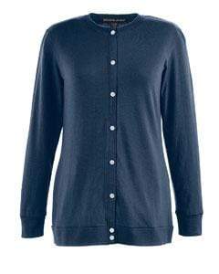Devon & Jones Sweaters XS / NAVY Devon & Jones Ladies' Perfect Fit™ Ribbon Cardigan