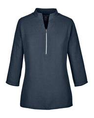 Devon & Jones Sweaters XS / NAVY Devon & Jones Perfect Fit™ Three-Quarter Sleeve Crepe Tunic