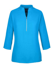 Devon & Jones Sweaters XS / Ocean Blue Devon & Jones - Women's Perfect Fit™ Three-Quarter Sleeve Crepe Tunic