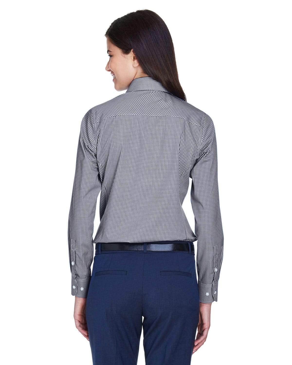 Devon & Jones Woven Shirts Devon & Jones - Women's Crown Collection™ Gingham Check